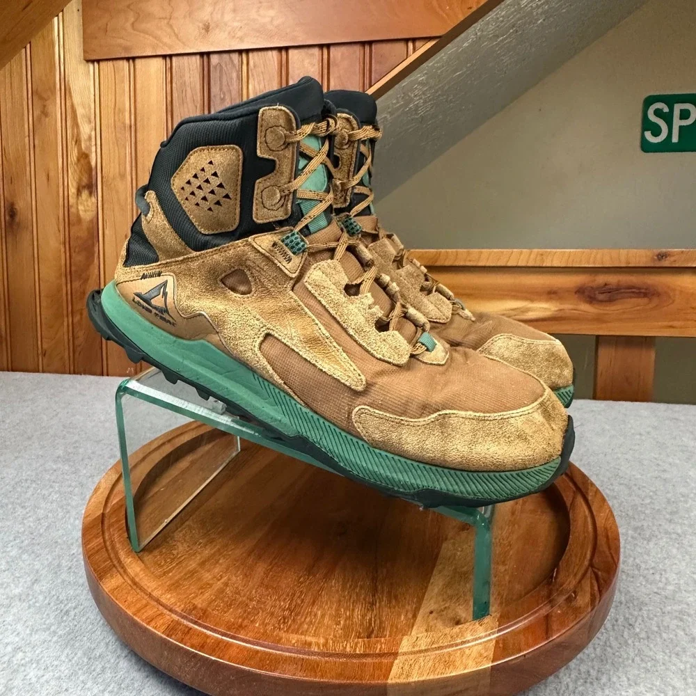 Altra Lone Peak Hiker 2 Mens 11.5 Trail Boots Tan Green AL0A7R6I990